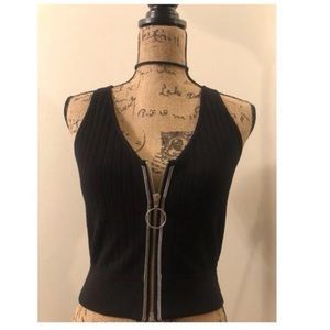 H&M Top With Front Zipper